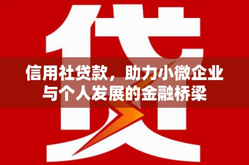 宁海信用社贷款，助力小微企业与个人发展的金融桥梁