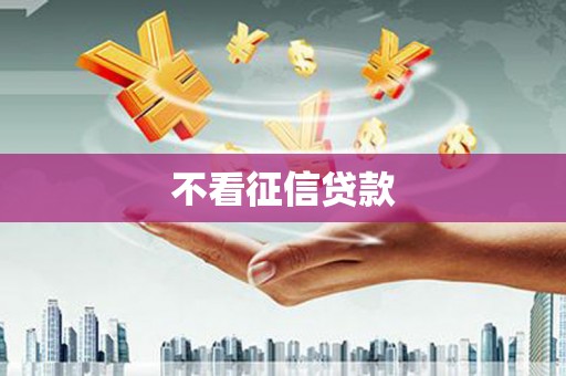 宁海不看征信贷款