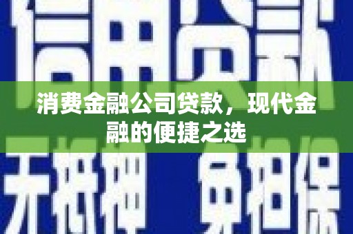 宁海消费金融公司贷款，现代金融的便捷之选