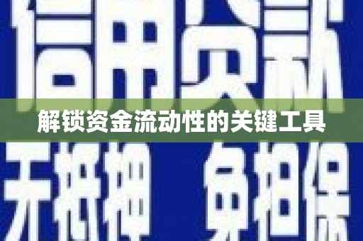 宁海解锁资金流动性的关键工具