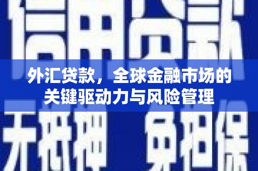 宁海外汇贷款，全球金融市场的关键驱动力与风险管理