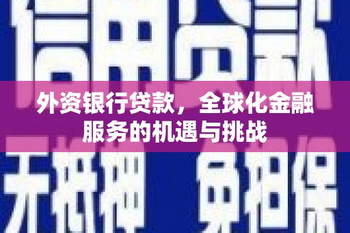 宁海外资银行贷款，全球化金融服务的机遇与挑战