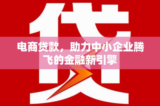 宁海电商贷款，助力中小企业腾飞的金融新引擎