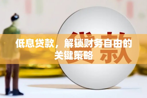 宁海低息贷款，解锁财务自由的关键策略