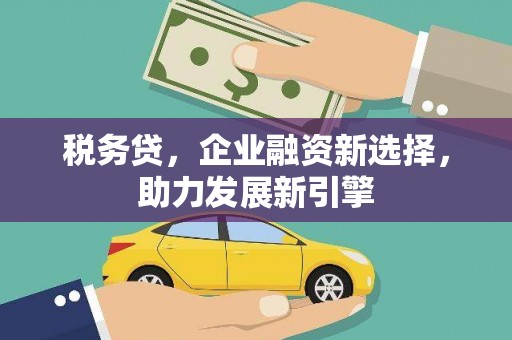 宁海税务贷，企业融资新选择，助力发展新引擎