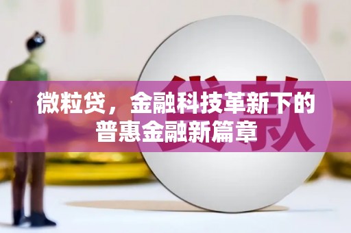 宁海微粒贷，金融科技革新下的普惠金融新篇章