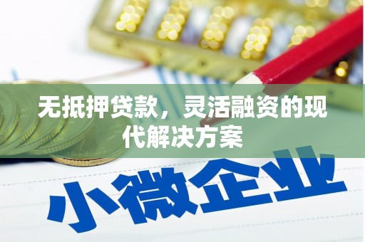 宁海无抵押贷款，灵活融资的现代解决方案