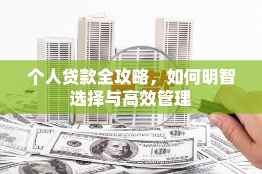 宁海个人贷款全攻略，如何明智选择与高效管理