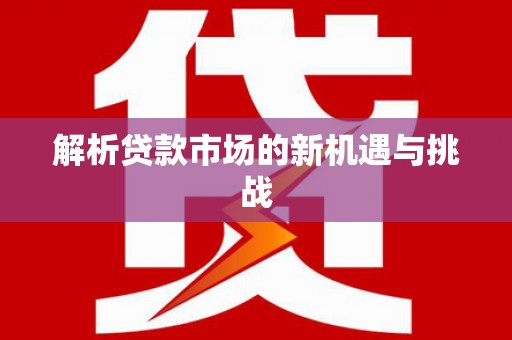 宁海解析贷款市场的新机遇与挑战